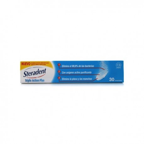 steradent active plus 30 tabletas