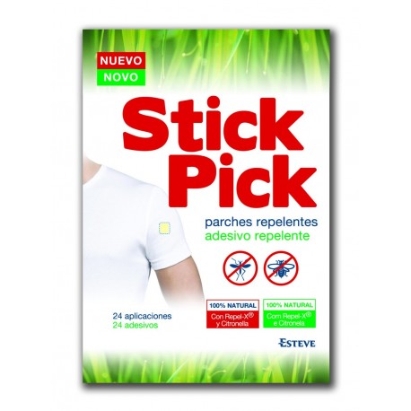 stick pick parches antimosquitos 24 uds