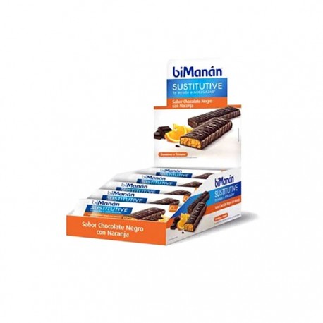 Bimanan Barritas Chocolate Negro Y Naranja 24uds