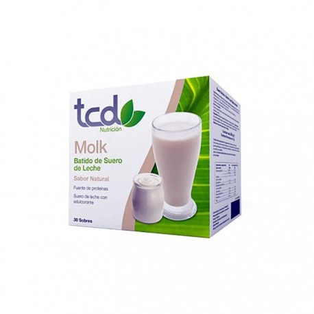 Tcd Molk Sabor Natural Proteinada 30 Sobres