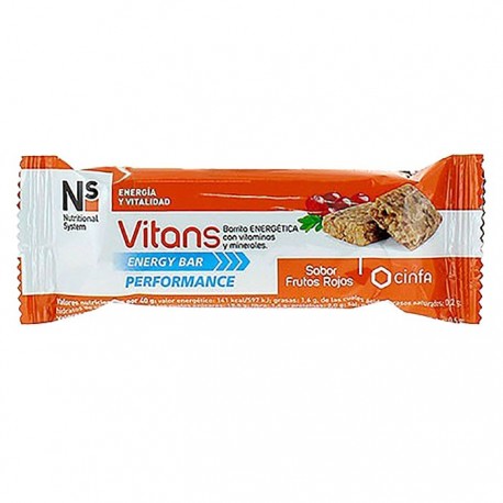 Ns VitansSport Energy Bar sabor frutos rojos 1 Barrita