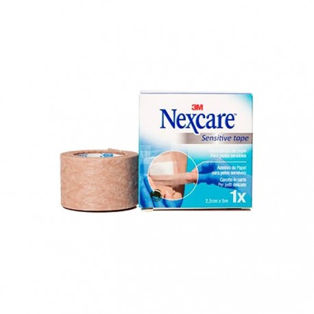 Nexcare Esparadrapo Papel Color Piel 5 M X 2,5 Cm