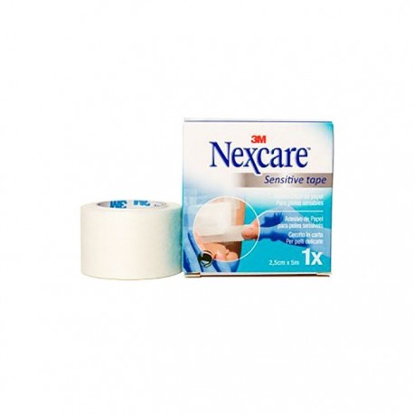 Nexcare Esparadrapo Papel Blanco 5 M X 2,5 Cm