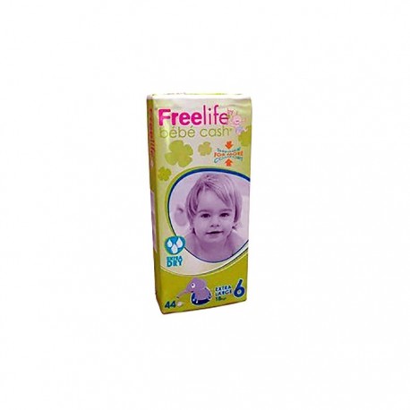 Freelife Cash 6 pañal bebé Extra Large +18kg 44uds