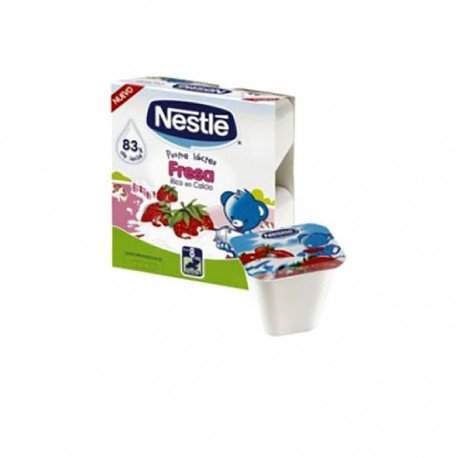 Nestlé postre lácteo fresa 4uds