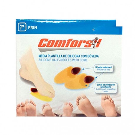 Comforsil plantillas cortas bóveda metatarsal T-L 2uds
