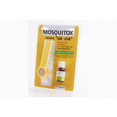 mosquitox pulsera clik-clak c/ past repelentes 3 pastillas