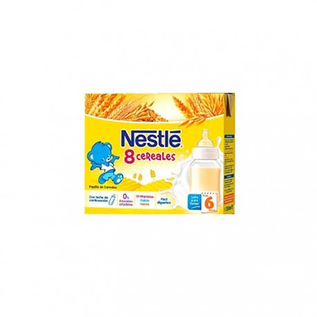 Nestle 8 Cereal Brick Listo Para Tomar 2x250ml