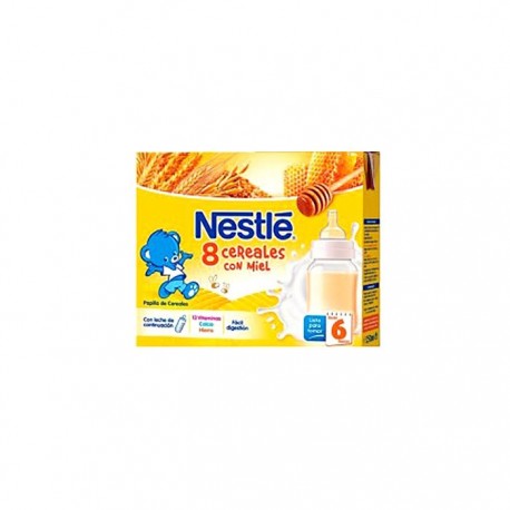 Nestle 8 Cereales Con Miel Brick Listo Para Tomar 2x250ml
