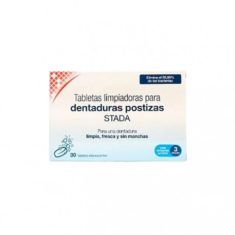Stada Tabletas Limpiadoras Dentaduras Postizas 30 Tabletas Eferv
