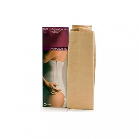 Farmalastic faja lumbar beige velcro T-1 1ud