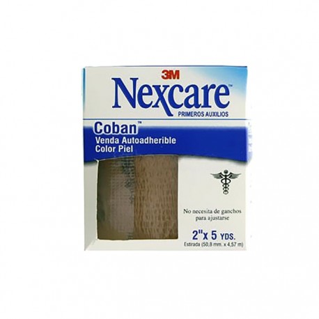 Nexcare® venda cohesiva color piel 2,5mx5cm