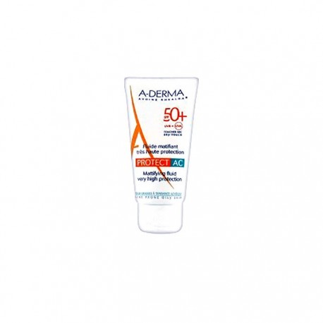 A-derma crema fotoprotectora matificante SPF50 para pieles grasas 40ml