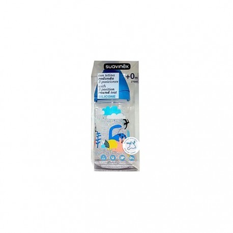 Suavinex® Biberon Pc T Silicona Redonda 3 Posiciones 270 Ml