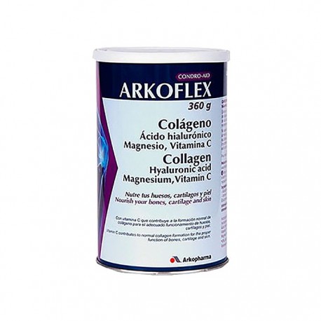 Arkoflex Colágeno + Ác. Hialurónico + Magnesio + Vitamina C sabor neutro 360g