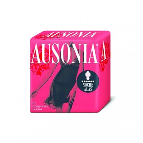 Ausonia Airdry compresa alas noche 8uds