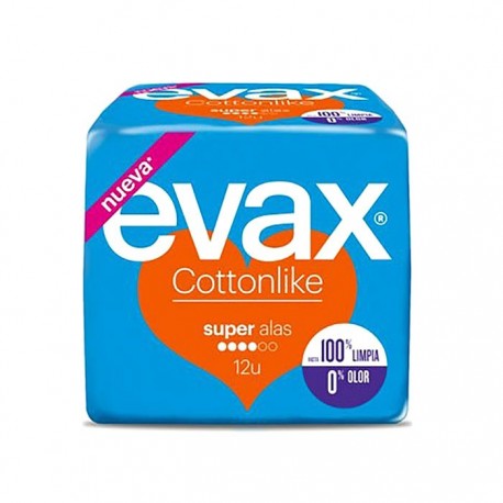 Evax Cotton Like Super con alas 12uds