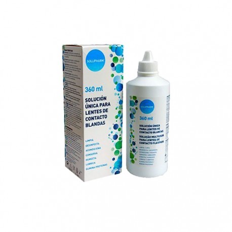 Solupharm solución única para lentes de contacto blandas 360ml