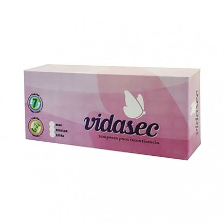 Vidasec tampón reutilizable incontinencia regular 5uds