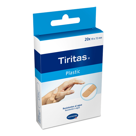 tiritas plastic carterita 19x72mm 14 uds