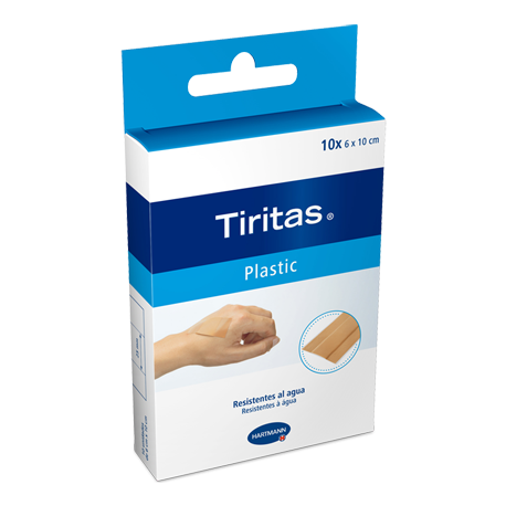tiritas plastic 1x6 cm 10 uds