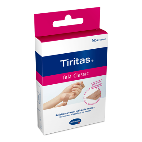 tiritas classic precortada 6cmx1 m 10u.