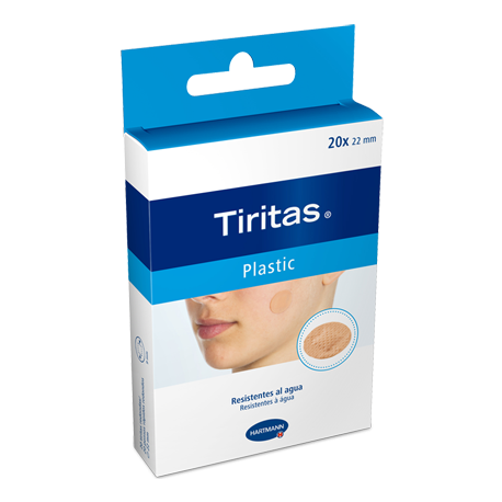 tiritas plastic redondas 22 mm. 20 uds