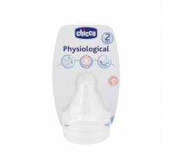 Chicco tetina silicona boca ancha flujo regulable + 2 m