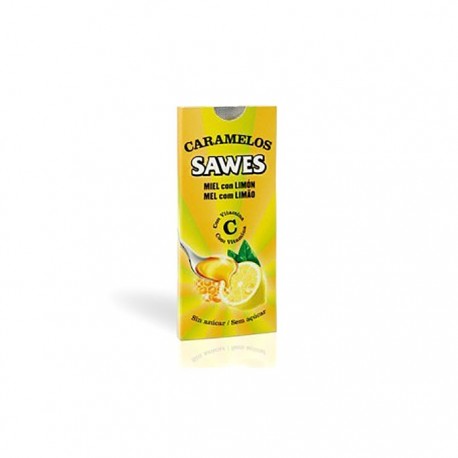 Sawes caramelos sin azúcar miel con limón 22g