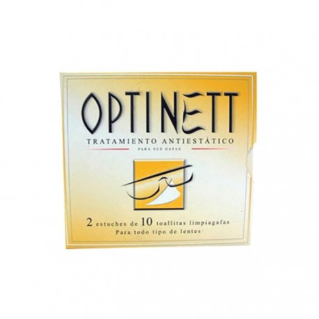 Optinett toallitas limpia gafas 20uds