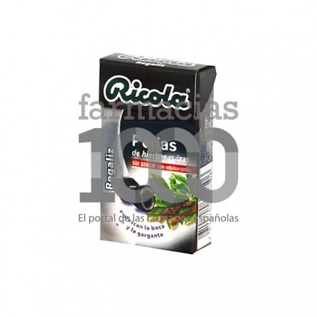 Ricola regaliz perlas sin azúcar 25g