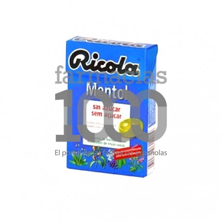 Ricola mentol caramelos sin azúcar 50g