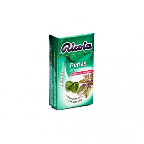 Ricola menta perlas sin azúcar caramelos 25g