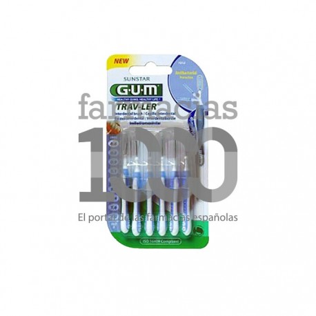 GUM® cepillo Interdental viaje 0.6mm 6uds