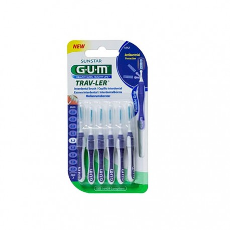 GUM® cepillo Butler Proxabr viaje 1512 6uds