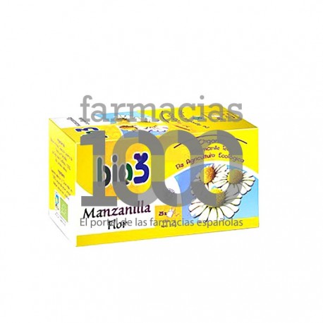 Bio3 manzanilla flor infusión 25 filtros