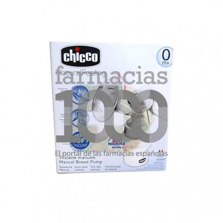 Chicco® sacaleches Natural Feeling Manual 0m+ con tetina de silicona 1ud
