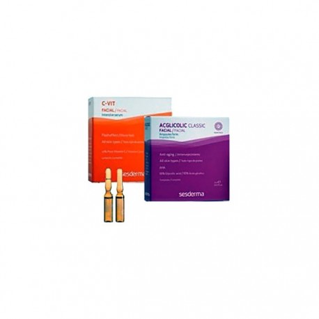 Sesderma Pack tratamiento flash Acglicolic & C-Vit