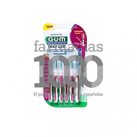 GUM® cepillo interdental proxabrush viaje 6uds