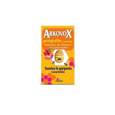 Arkovox própolis + vitamina C sabor frambuesa 24comp