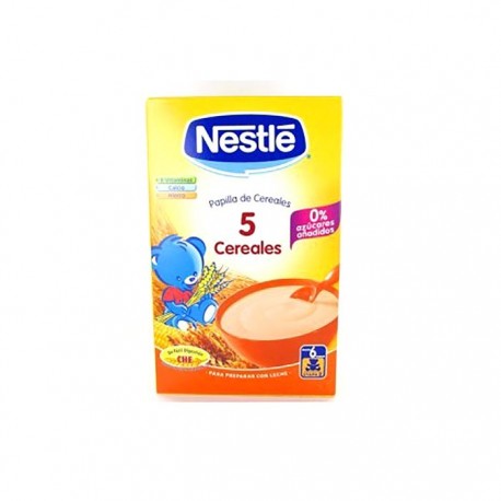Nestlé papilla 5 cereales sin leche 600g