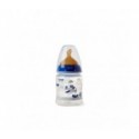Nuk® biberón cotton party azul tetina látex 0-6 meses 150ml 1ud
