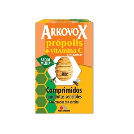 arkovox propolis-vit.c sabor menta 20 c.