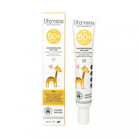 Protector solar Dhyvana Eco Pediatrics® SPF50+