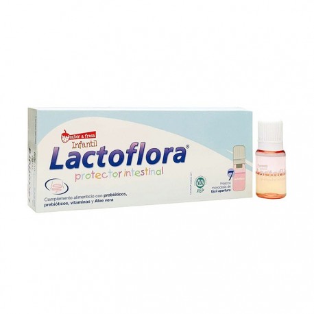 Lactoflora Protector Intestinal Sabor Fresa 7 Viales