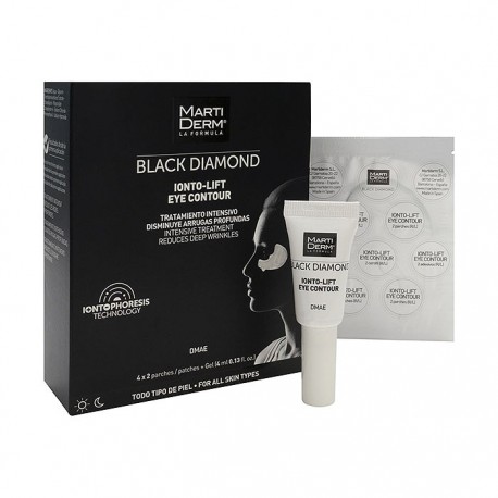 Martiderm® Black Diamond Ionto-Lift contorno de ojos parches + gel