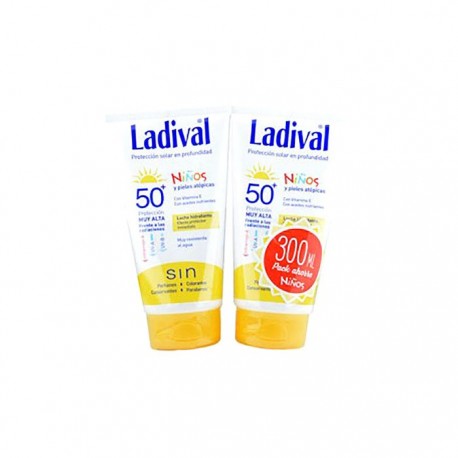 Ladival® Pack Niños SPF50+ Crema pieles atópicas 150ml +150ml