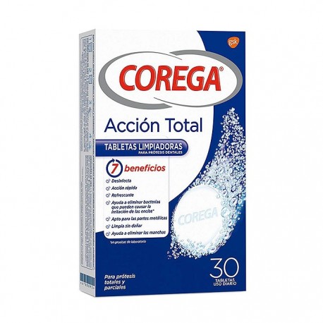 Corega Total Action 30 Tabletas