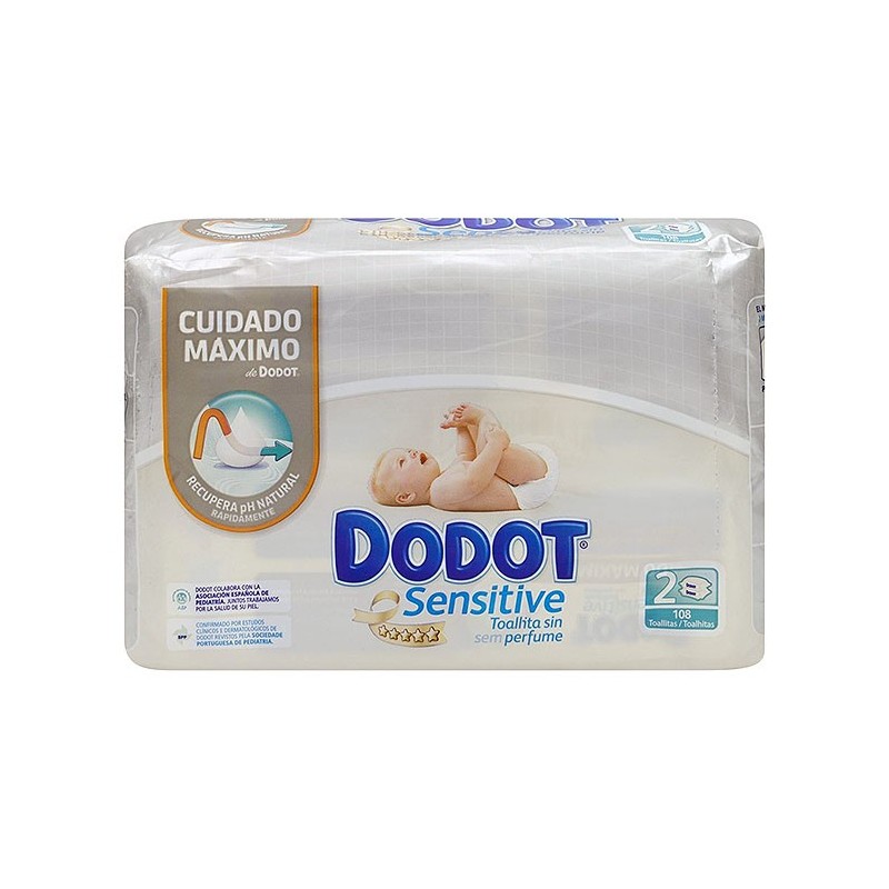 Dodot, Dodot Sensitive toallitas 108uds, Farmacias 1000