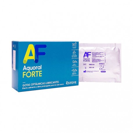 Aquoral Forte gotas oftálmicas ácido hialurónico 0,4% 30 monodosis